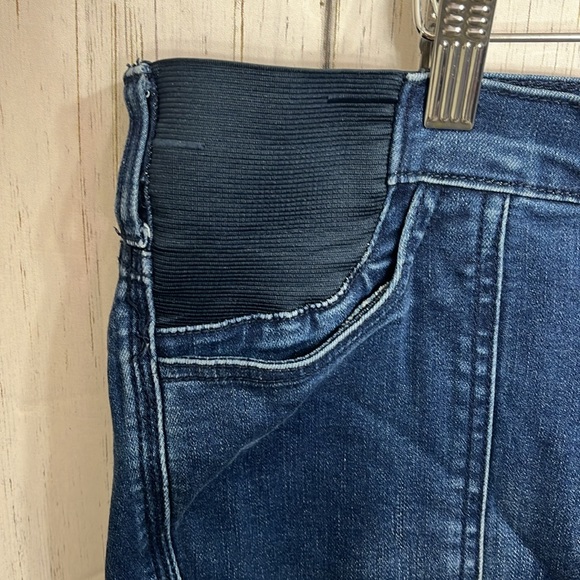 Jessica Simpson Maternity Jeans Side panel Size XL Dark wash - Picture 5 of 11